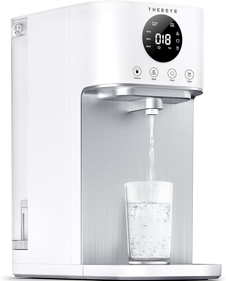Thereye Reverse Osmosis System Countertop Water Filter, NSF/ANSI 58 Tested, 7 Stage RO Filtration, Fast Water Delivery, 3:1 Pure to Drain, BPA Free Water Purifier for Home, No Installation