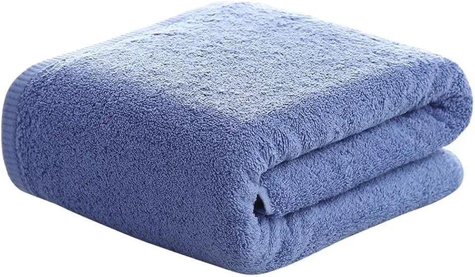 CSCDD Household Cotton Bath Towel Soft Absorbent Bath Towel Quick Dry Towel Package(Blue)