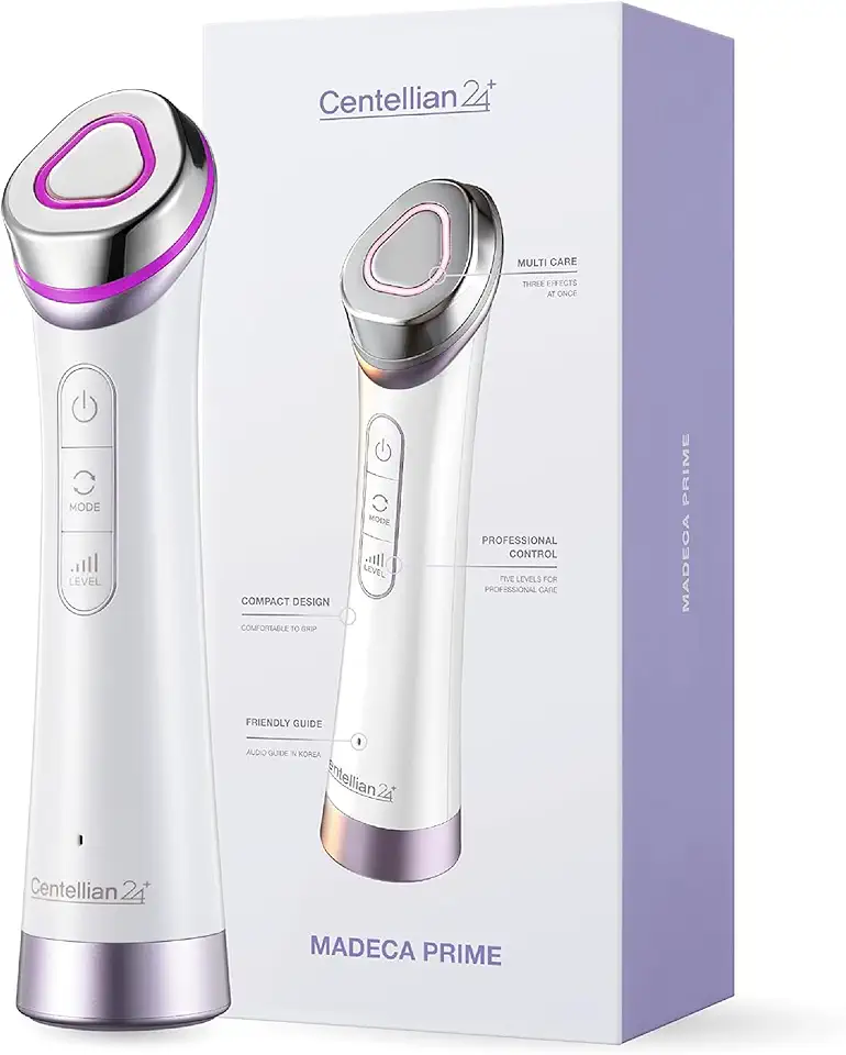 Madeca Prime Facial Toning Device - 3-in-1, Glowing Glass Skin, Better Absorption, Ultra Light. Microcurrent, Premium Korean Skin Care.