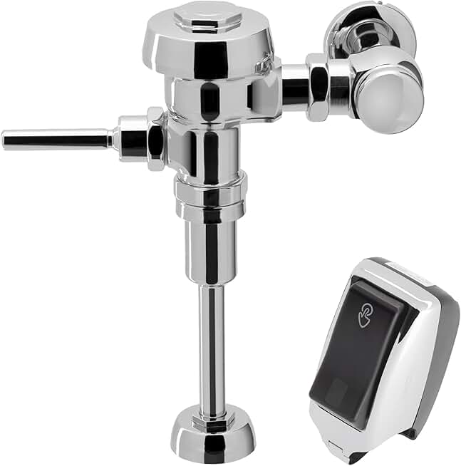 Sloan Royal 186 Urinal Flushometer, 3012636 & Sloan EBV-200-A Retrofit, 3325201 Bundle - Fixture Connection Top Spud, 1.0 GPF Manual Flush Valve, Exposed Side Mount Sensor, 72 Hour Sentinel Flush
