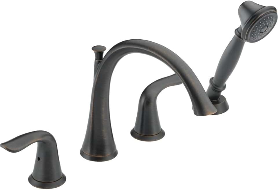 Delta Faucet T4738-RB Lahara Roman Tub with Handshower Trim, Venetian Bronze 4.00 x 9.00 x 20.00 inches
