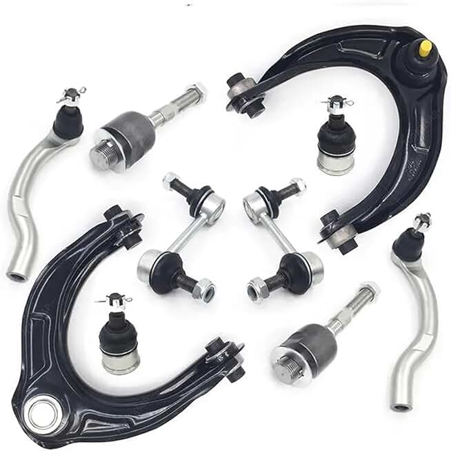 10pcs Front Upper Control Arms Tie Rods Ball Joints Stabilizer/Sway Bar End Link Kits Compatible with Accord 2008-2012