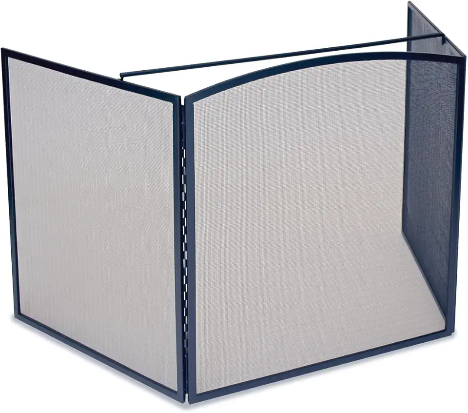 Black Pilgrim Home and Hearth 19261 Matte Stove Guard, 30″W x 32″H x 26″ Sides, 18 lb