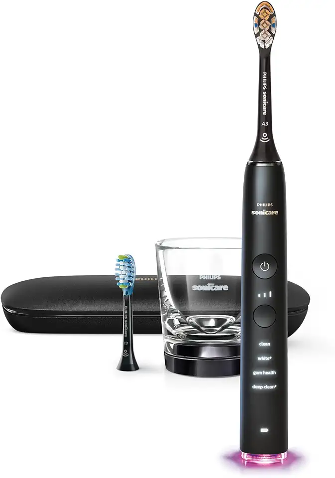 DiamondClean Smart Electric, Rechargeable Toothbrush for Complete Oral Care – 9300 Series, Black, HX9903/15