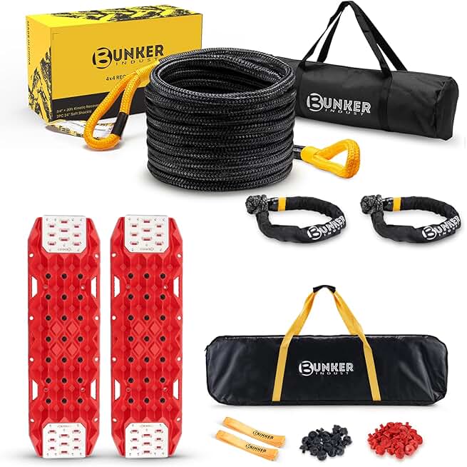 BUNKER INDUST Offroad Traction Boards with Jack Base + 1