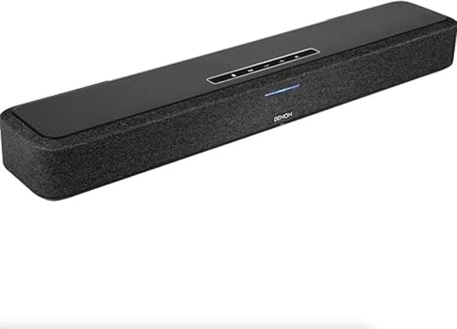 Denon Home 550 Wireless Smart Soundbar for TV with Dolby Atmos 3D Audio, Wi-Fi & Bluetooth, Built-in HEOS, Alexa, Siri & AirPlay 2, Spotify Connect, Pair Home Speakers & Subwoofer, Black