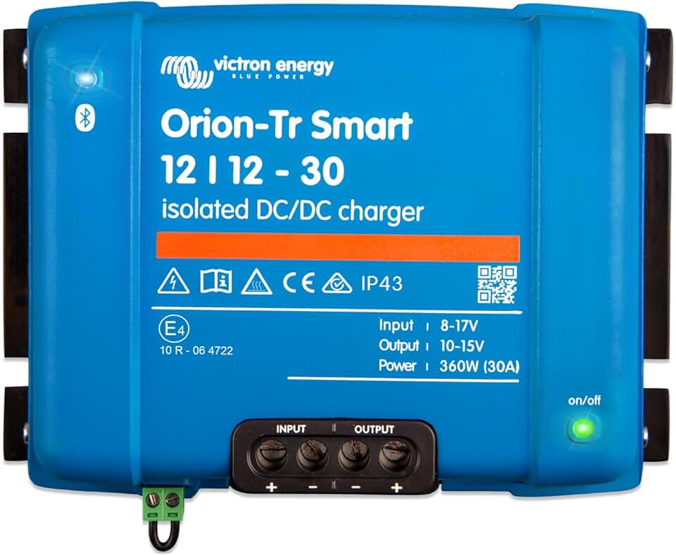 Victron Energy Orion-Tr Smart DC to DC Charger (Bluetooth) - 12/12-Volt 30 amp 360-Watt - Battery Charger for Dual Battery Systems - Isolated