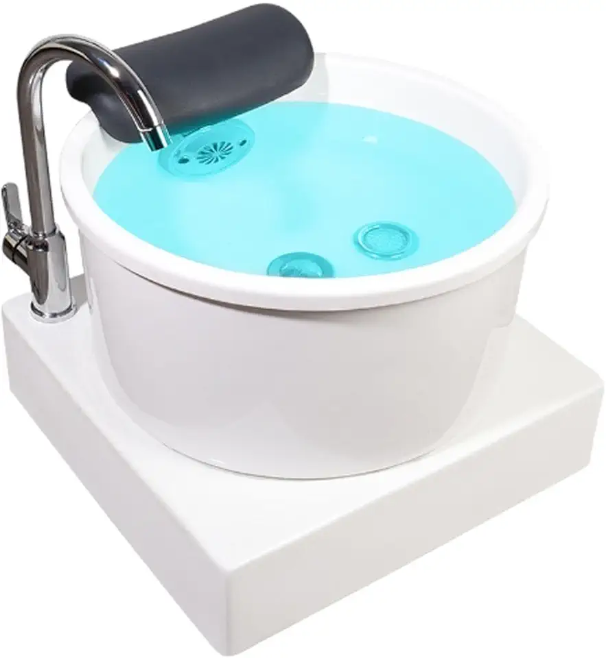 Foot Massager Foot Bath Hydromassage with Bubble Heat Vibration Foot Bath Colorful Lamp for Stress Relief Pedicure Accessories (Size : Bath)