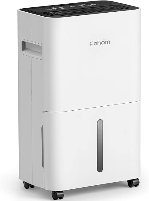 4500 Sq. Ft Dehumidifier for Home Basements Bathroom Bedroom Continuous Drainage, with Auto Shut Off Humidity Control and Drain Hose