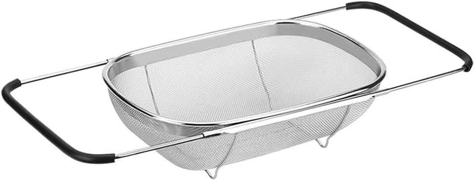 GYLXW Expandable Dish Drying Rack,Dish Drainer On Counter,Over Sink or in Sink Dishes Holder,Rust Proof Stainless Steel