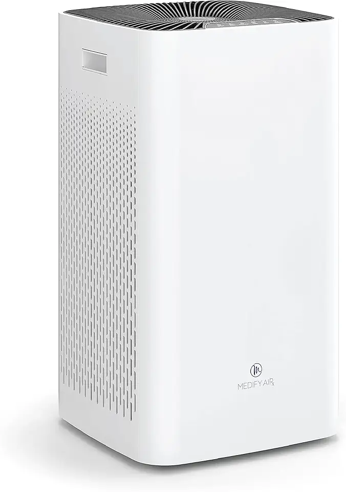 Medify MA-112 Air Purifier with True HEPA H13 Filter | 4,455 ft² Coverage in 1hr for Smoke, Wildfires, Odors, Pollen, Pets | Quiet 99.9% Removal to 0.1 Microns | White, 1-Pack