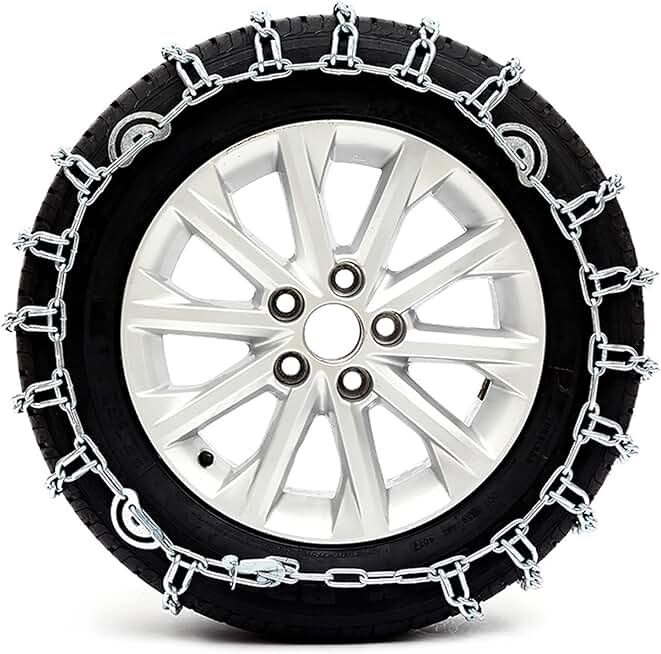 Snow Chains, Tire Chain for Passenger Cars,Pickups, and SUVs - Set of 2(Size: 2155R15) (Color : A, Size : 195R14)