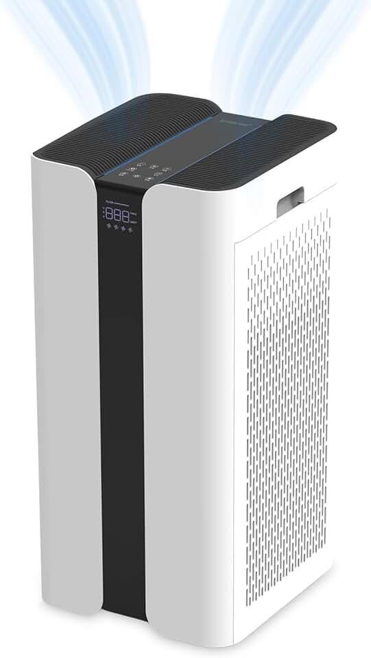 MOUNTO 600cfm Large Air Purifier for Whole Home, Pet Hair Purifier with HEPA Filter, Covers 3000sqft, Remove 99.97% Smoke, Pollen, VOCs - Commercial Air Cleaner for Office, Classroom, Large Room