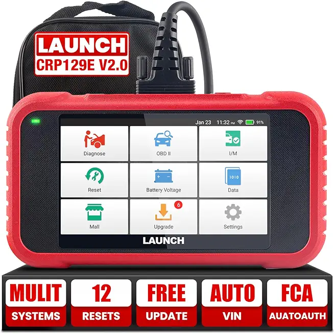 2023 Newest LAUNCH CRP129E Code Reader Oil/EPB/SAS/TPMS/DPF/BMS/Throttle Reset,Injector Coding Diagnostic Scanner,Lifetime Free Online Update,ABS SRS TCM Engine OBD2 Scanner,AUTO VIN + TPMS Tool