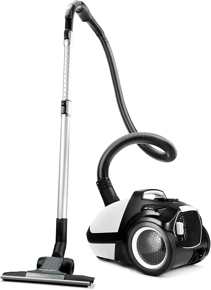 WhisperJet C2 Canister Vacuum Cleaner - Ultra-Quiet Operation - U15 ULPA Filtration - Made in Germany