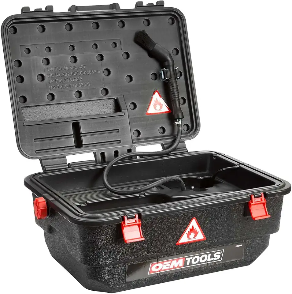 OEMTOOLS 24804 Portable Parts Washer Compact Design with 4 Gallons/Minute Pump Output, Designed for Water-Based Cleaning Solutions, 4 Gal Mobile, Multi