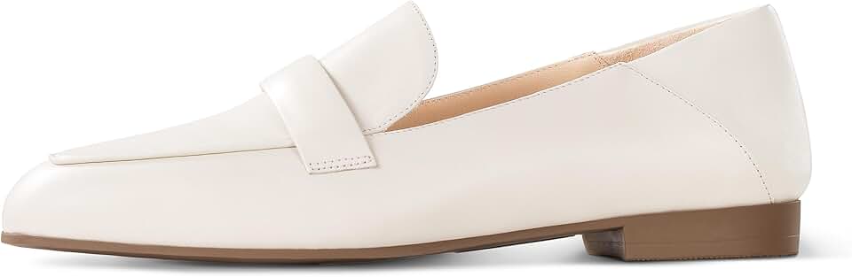 7or9 Loafers for Women Comfortable Air-Touch Foam Slip on Round-Toe Casual Dressy Mattress Flat Leather Women’s Flats