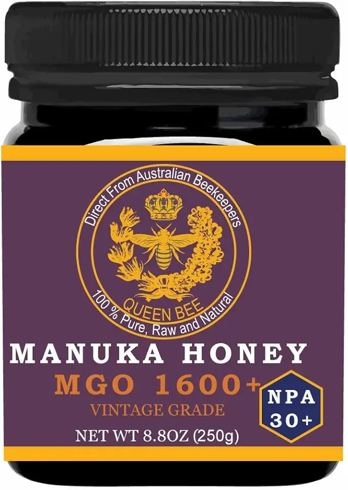 Manuka Honey MGO 1600+, NPA 30+, High Strength, Medical Grade - Raw Manuka Honey (250g/8.8 ounce)