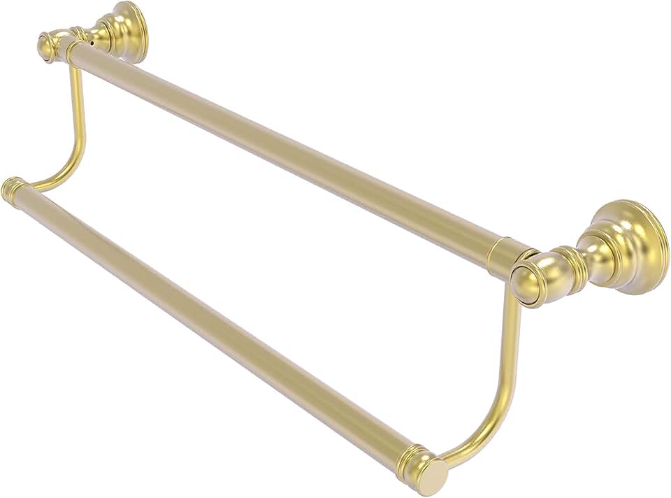 Allied Brass CL-72-30 Carolina Collection 30 Inch Double Towel Bar, Satin Brass