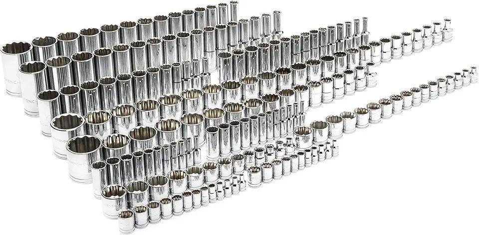 GEARWRENCH 176 Piece, 12 Point Master Socket Set - 89074