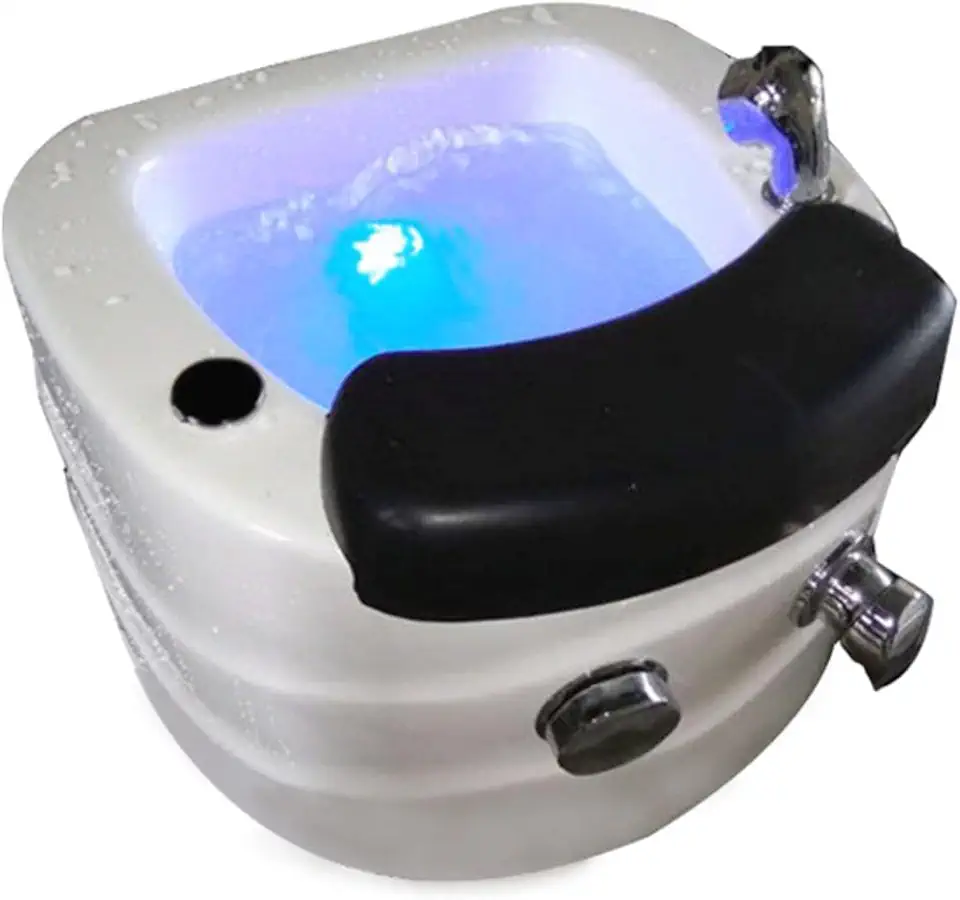 Spa Footbath Massager with Heat and Massage Colorful Lamp Footbath Relaxing Foot Spa Soak, Heat Therapy for Ultimate Comfort and Stress Relief (Size : with Water Pump)
