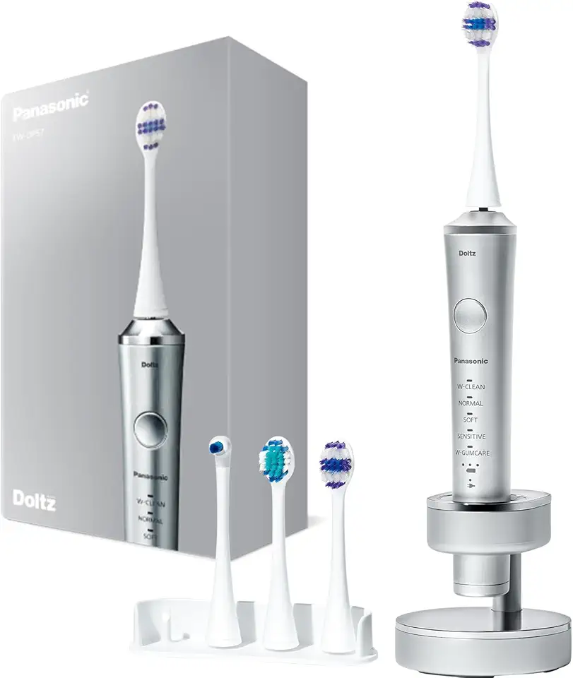 EW-DP57 Sonic Vibration Toothbrush Doltz Electric Toothbrush 100-240V Japan Import 2023 Model (Silver)