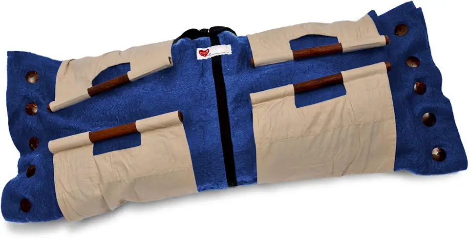 Cocoon® - Eco-Friendly Pet Burial & Cremation Ceremony Kit (Premium Wool) - Casket for Dogs and Cats (Choose Size & Color) (XL, Indigo)