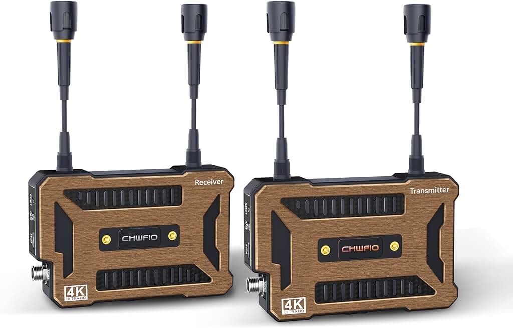 Wireless HDMI Transmitter and Receiver 4K,Support NP-F Battery Powered,Wireless HDMI Extender Kit with UVC Out,Streaming Media Video Audio from Laptop,Camera,Cable Box to TV/Monitor/Projector