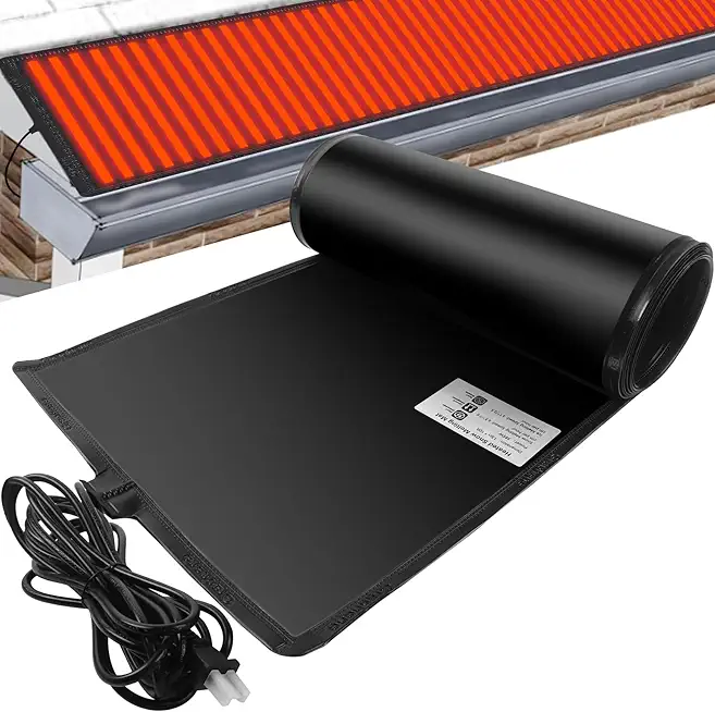 Snow Melting Mats,Snow and Ice Melting Mats, 10ft Roof Heat Tape,Heater Ice Dam Prevention Heated Outdoor Mats Electric Snow Melting Mats for Winter Snow Removal