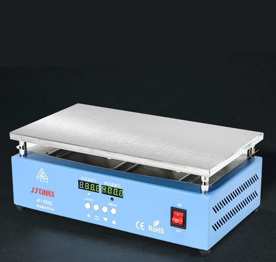 Soldering JF-956E Preheating Station Heating Platform LED Digital Thermostat Platform heating plate Screen Repair Special Heating Station - (Color: 220V, Plug Type: US)