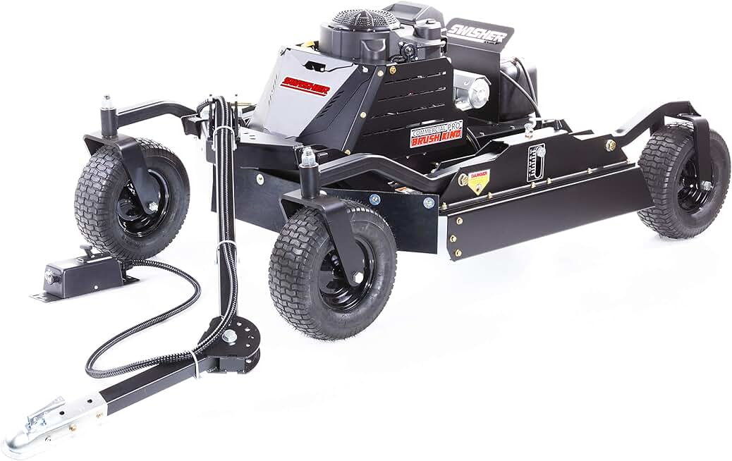 Swisher RC14544CP4K - 14.5 hp 44 in. 12V Kawasaki Commercial Pro Brush King 4 Wheeled Rough Cut Trailcutter