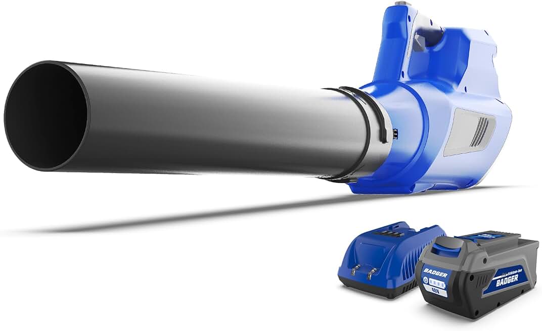 40 Volt Cordless Brushless Axial Leaf Blower with 4.0 Ah Battery and Charger