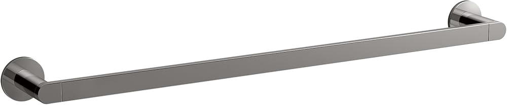 KOHLER K-73142-TT Composed 24-Inch Bathroom Towel bar, Titanium