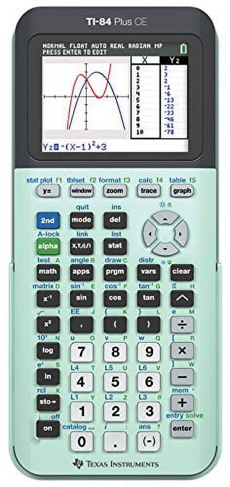Texas Instruments TI-84 Plus CE Color Graphing Calculator, Mint Small