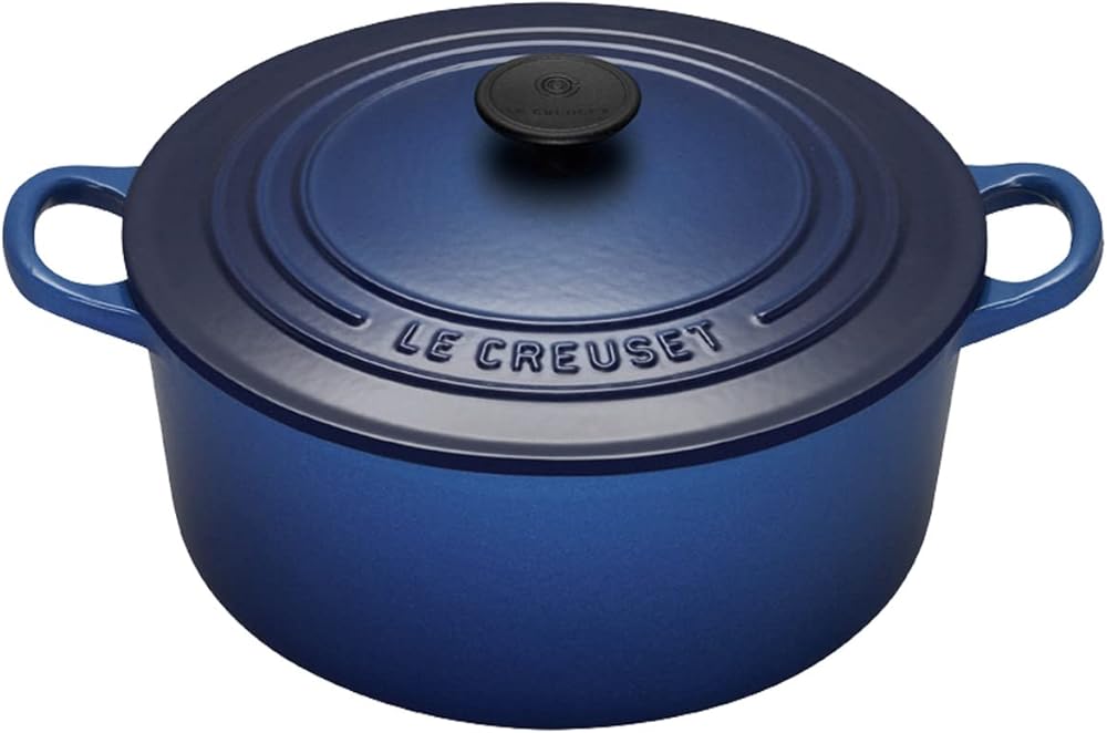 Le Creuset Enameled Cast-Iron 3-1/2-Quart Round French Oven, Cobalt Blue