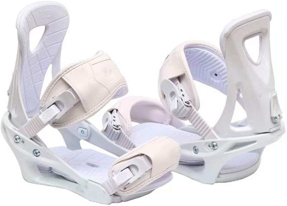 Outdoor Adjustable ski Shoes - Hiking Snowshoes Snow Shoes Ski Skates for Men and Women,Lightweight Snowshoes,Mini Ski Skates Ski Equipment（White） (Color : Large)