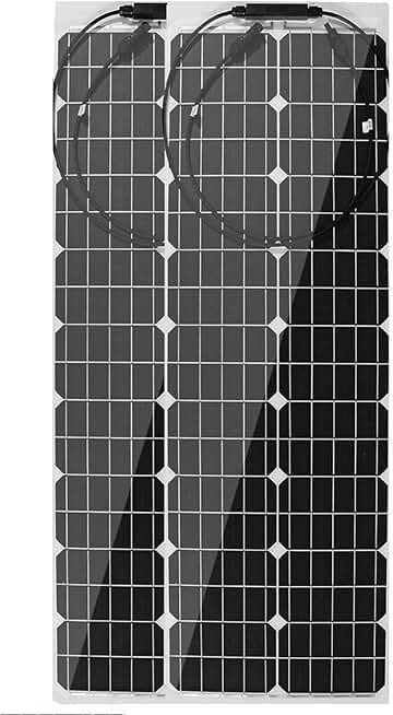 300W 600W 18V Solar Panel Flexible Monocrystalline Solar Panel Kit Waterproof Solar Cell Module for Car Yacht RV Battery Charger,600w