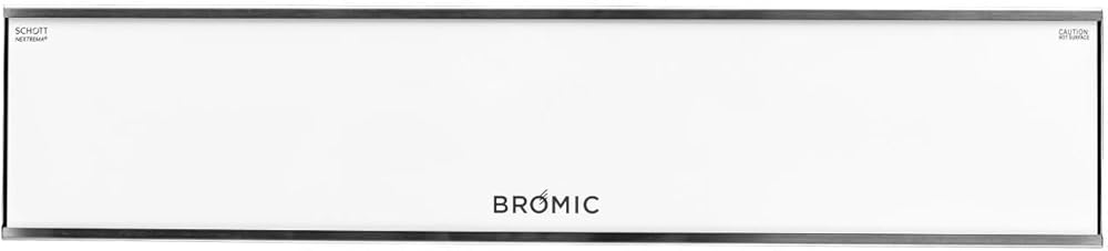 Platinum Smart-Heat - 50 Inch 3400W Electric Outdoor Patio Heater-240 Voltage-White Finish