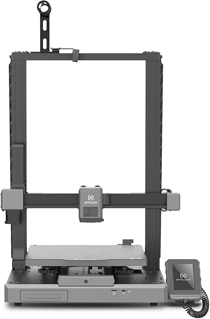 Artillery 3D Printer Sidewinder X3 Plus, Large Printing Size, 300mm/s High-Speed and 49-Point Auto-Leveling and Dual-Gear Direct Extruder, Smooth Detail, Automatic Cleaning Nozzle 300x300x400mm