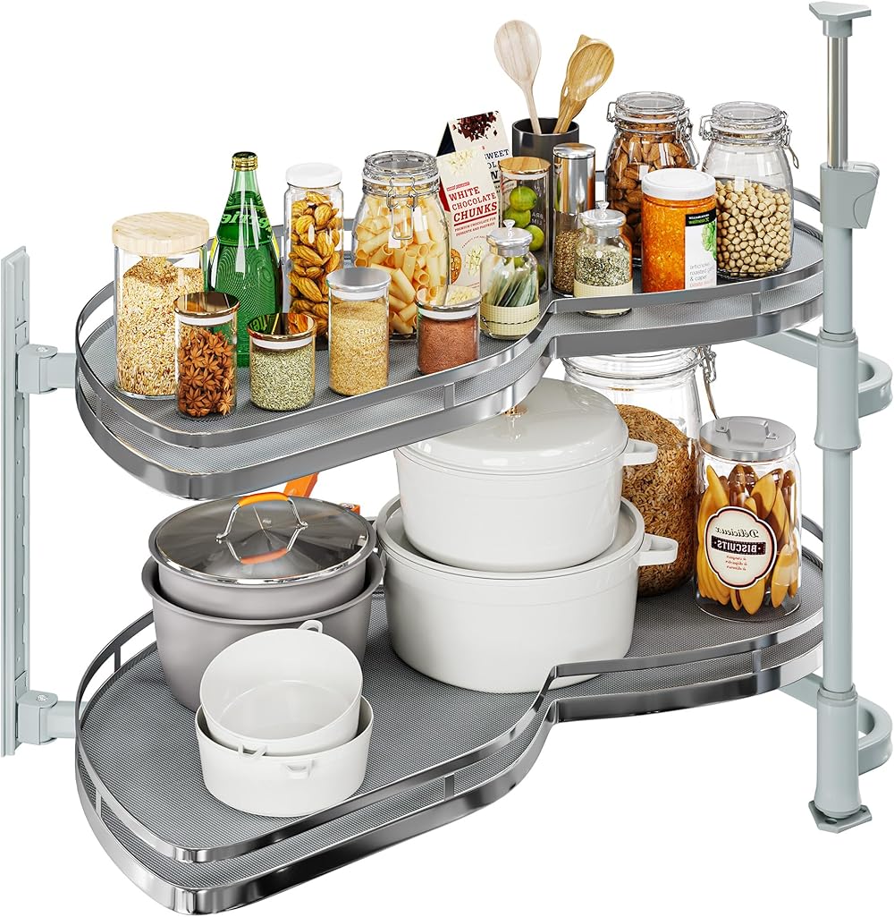 YITAHOME Swing Left Blind Corner Kitchen Cabinet Pull Out Organizer for 36