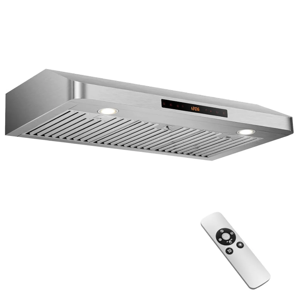 Kepooman 35.5/29.5 Inch Under Cabinet Range Hood 900 CFM Kitchen Vent with 4 Fan Speed-35.5 Inch