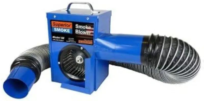 Electric Smoke Blower. Quickly Locate Sources of Sewer Gas Odors by Pressurizing DWV Drain Systems and Sewer Lines with Viewable Smoke. See The Leaks. See The Odor. 180 CFM/110 VAC.