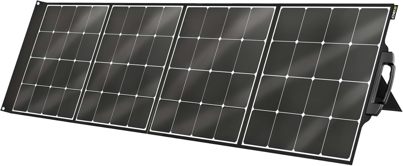 EGO SP2000 200W Solar Panel with 4 Kickstands and MC4 to XT60 Cable, Compatible with 3000W Nexus Portable Power Station PST3040, PST3041 and PST3042, Black
