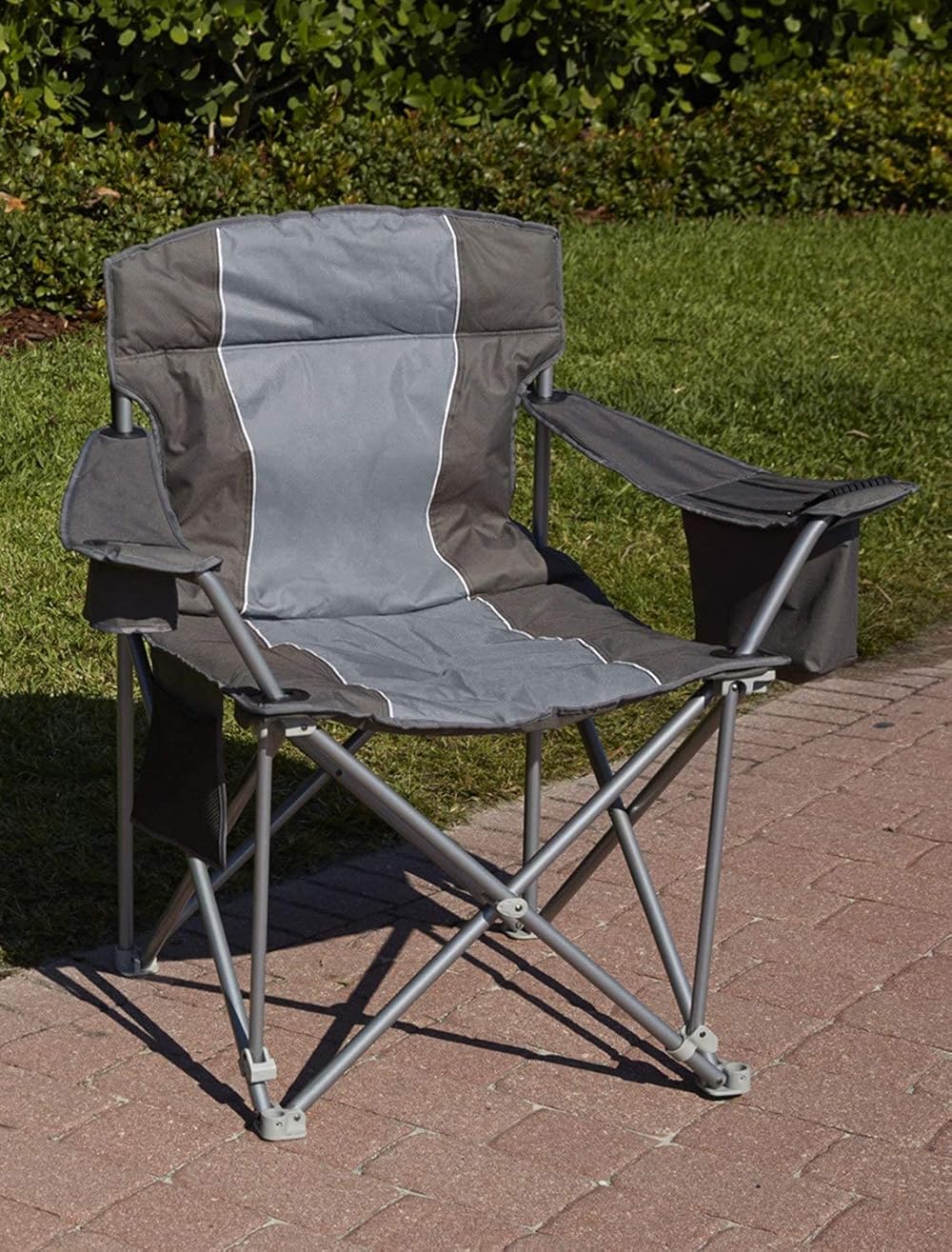 1,000-lb. Capacity Heavy-Duty Portable Chair Charcoal 1,000 lb