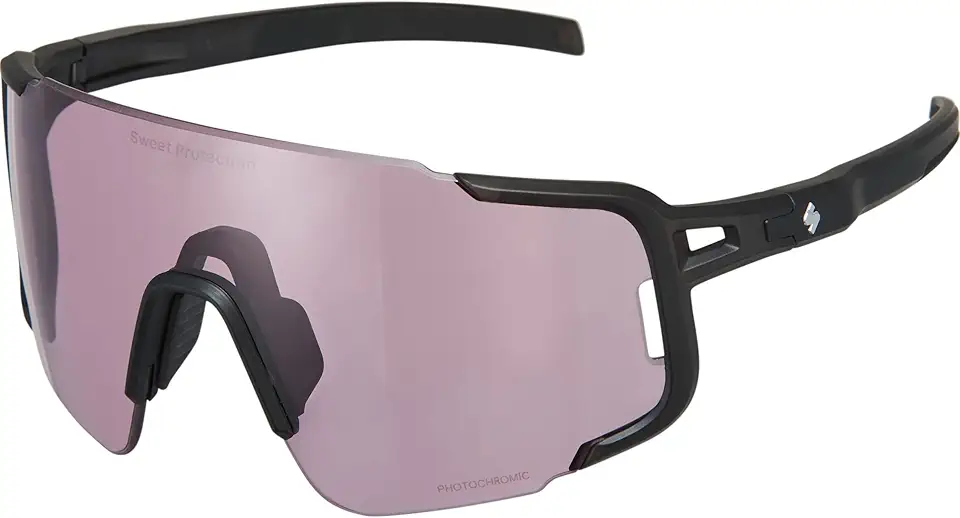 Sweet Protection Ronin Max Rig Photochromic Sunglasses- Semi-Frameless, UV Protection Safety Glasses with Rig Lens Technology