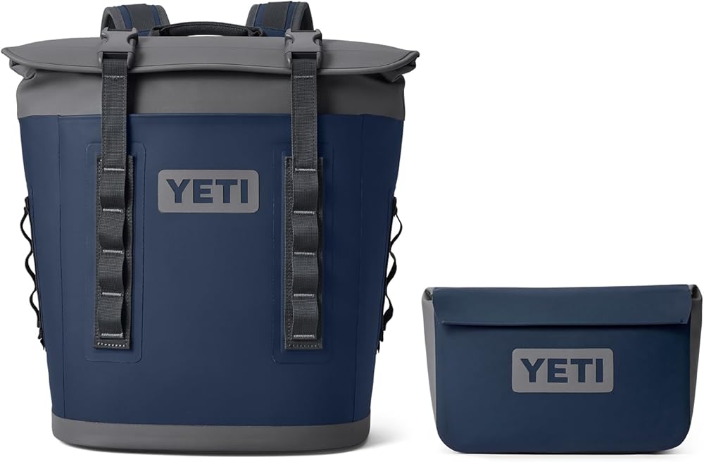 YETI Hopper M12 Soft Cooler Backpack with YETI Sidekick 3L, Navy