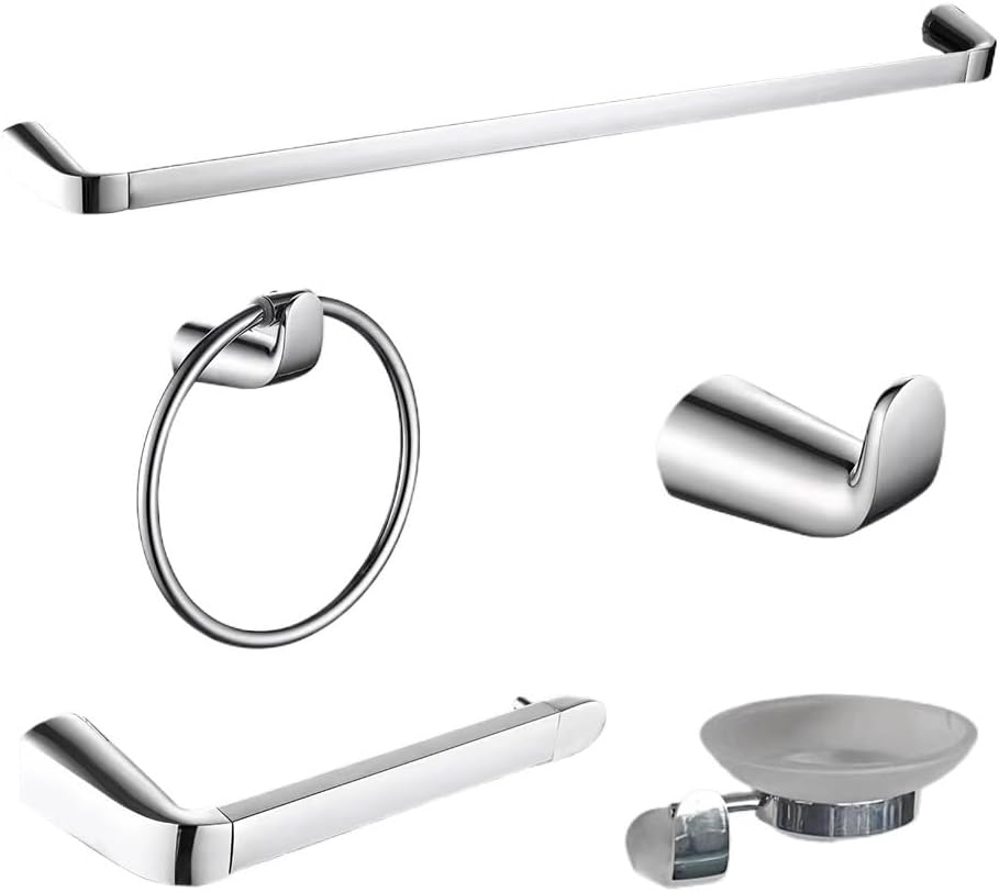 Zinc Alloy Towel Rack Set Wall Mounted