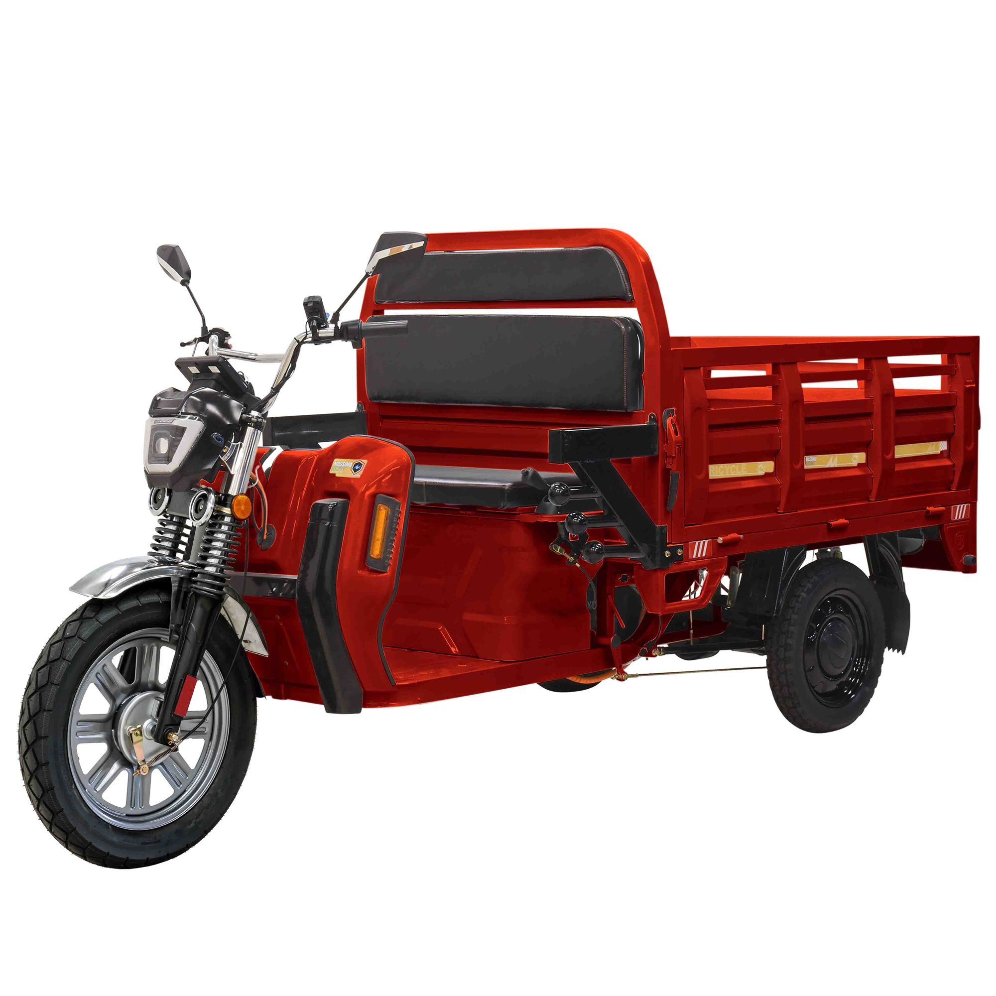 Massimo Cargo Max 3-Wheel Electric Utility Task Vehicle Adults - Red