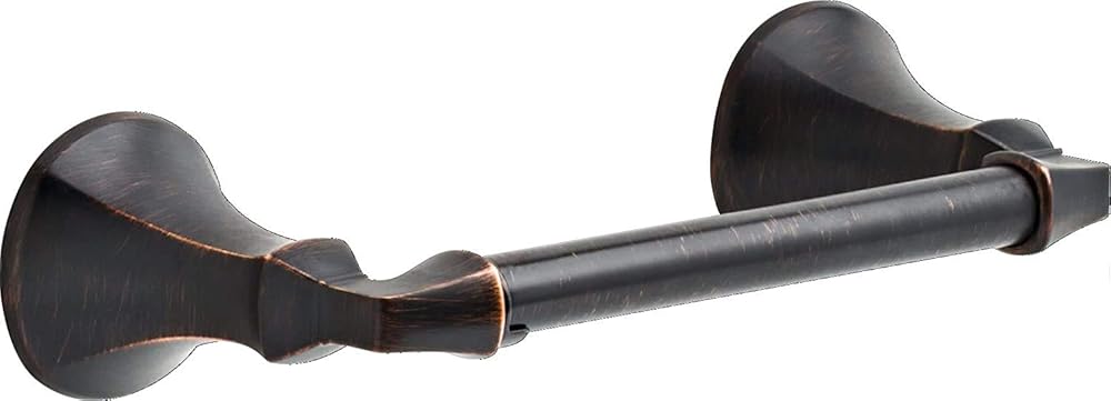 Delta 76446-RB Ashlyn Wall Mount Round Closed Towel Ring & Rubber Limited 76450-RB Ashlyn Wall Mount Pivot Arm Toilet Paper& 76424-RB Ashlyn 24-in Wall Mount Towel Bar Bath Hardware