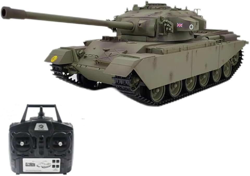RC Tank for Adult 1/16 2.4G Remote Control Military Tank MK5 Main Battle Tank with Sound and Light Shooting Effect Collection Professional Model Set Army Tank ATV